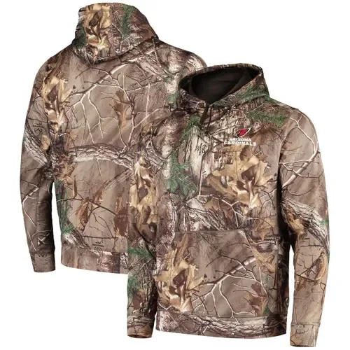 Dunbrooke Realtree Camo Arizona Cardinals Circle Champion Tech Fleece Pullover Hoodie by DUNBROOKE