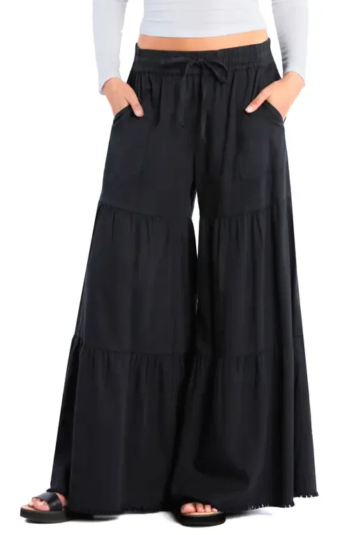 Fancy Cotton Blend Tiered Pants by Billy T