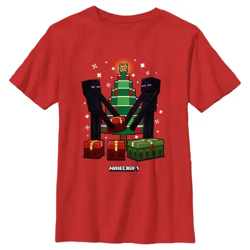 Christmas Tree Endermans Short Sleeve Graphic T-Shirt by MINECRAFT