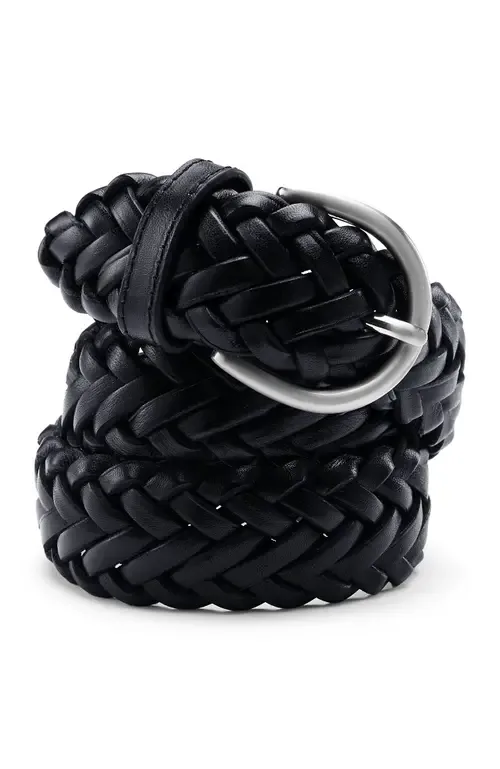Leather Braided Belt by Lands' End