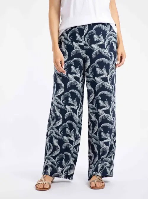 Mounira Printed Wide Leg Trousers by Weird Fish