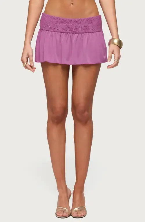 Vessa Lacy Miniskirt by EDIKTED
