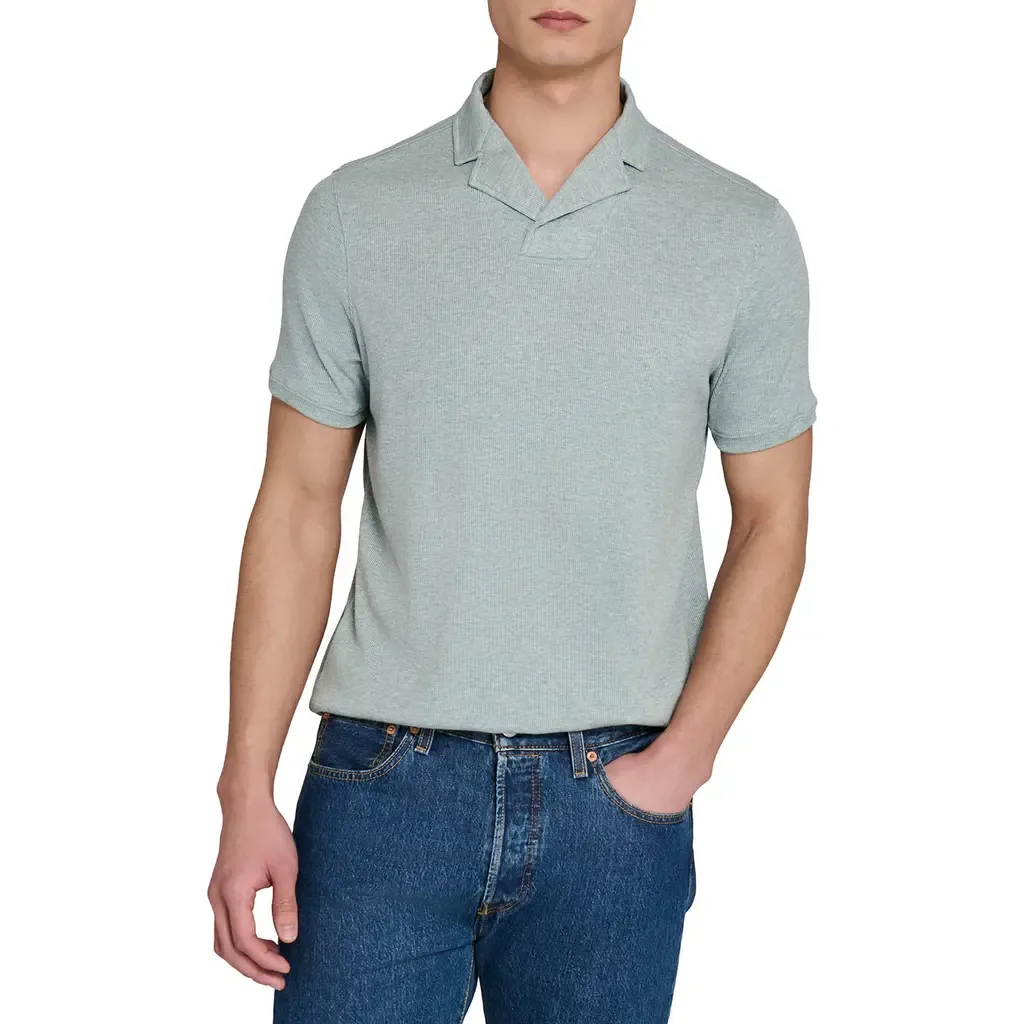 Slim Fit Rib Solid Polo by W.R.K