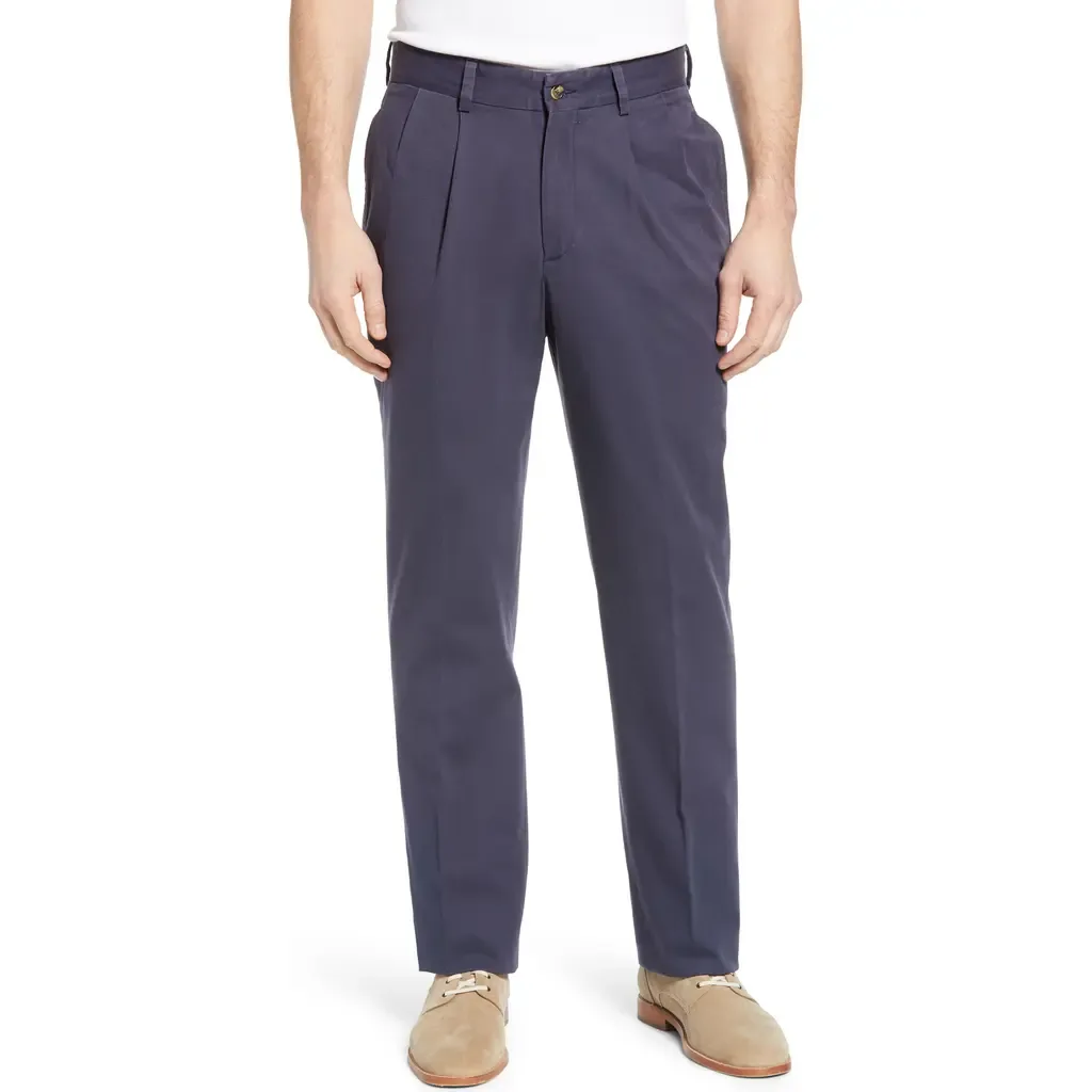 Charleston Khakis Pleated Chino Pants by Berle