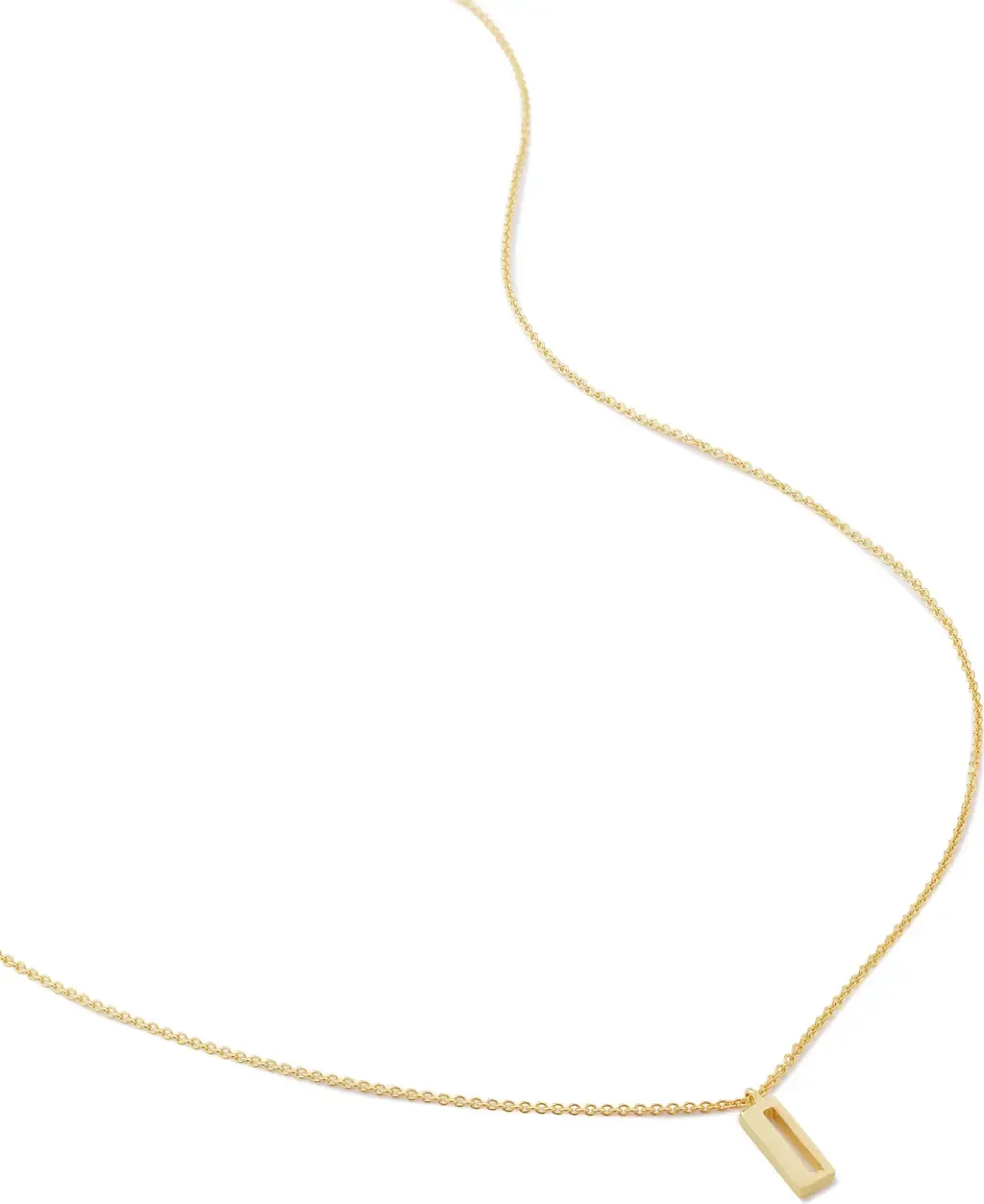 Initial Pendant Necklace in 18Ct Gold Vermeil/Ss- I