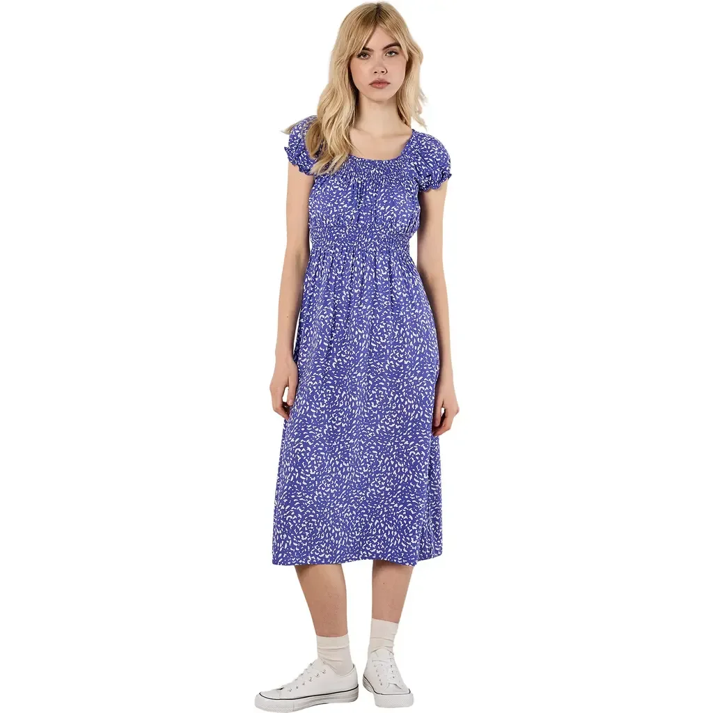 Milkmaid Printed Midi Dress by Apricot