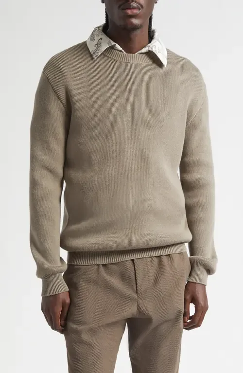 Journey Regular Fit Embroidered Rib Sweater by Golden Goose