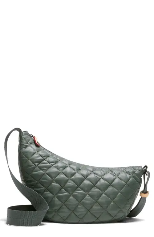 Small Metro Smile Quilted Nylon Crossbody Bag by MZ Wallace