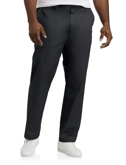 Straight-Fit Tech Pants by Oak Hill by DXL