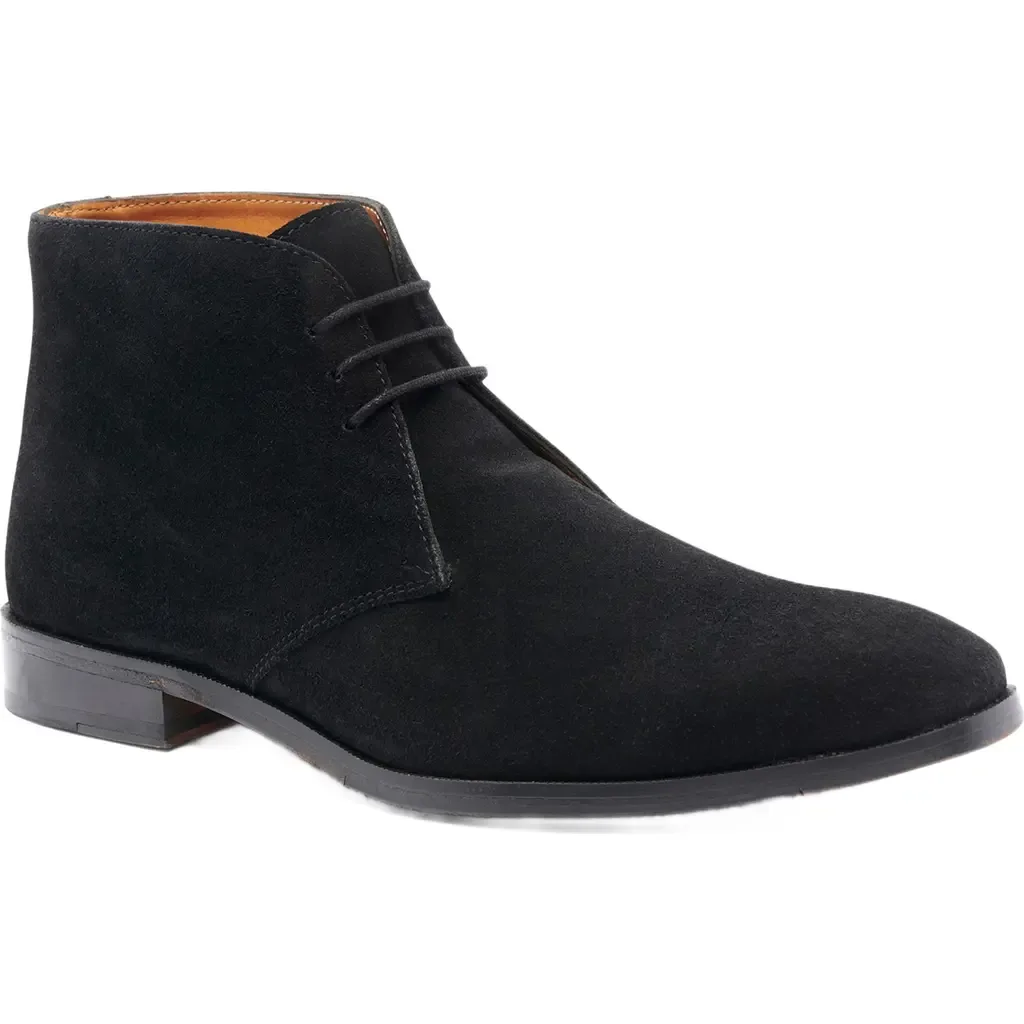 Corazon Chukka Boot in Black Suede by CARLOS SANTANA