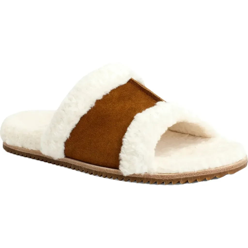 Clara Orthotic Faux Fur Lined Slide Slipper by Revitalign