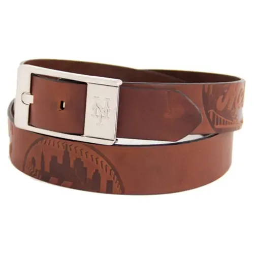 New York Mets Brandish Leather Belt by EAGLES WINGS