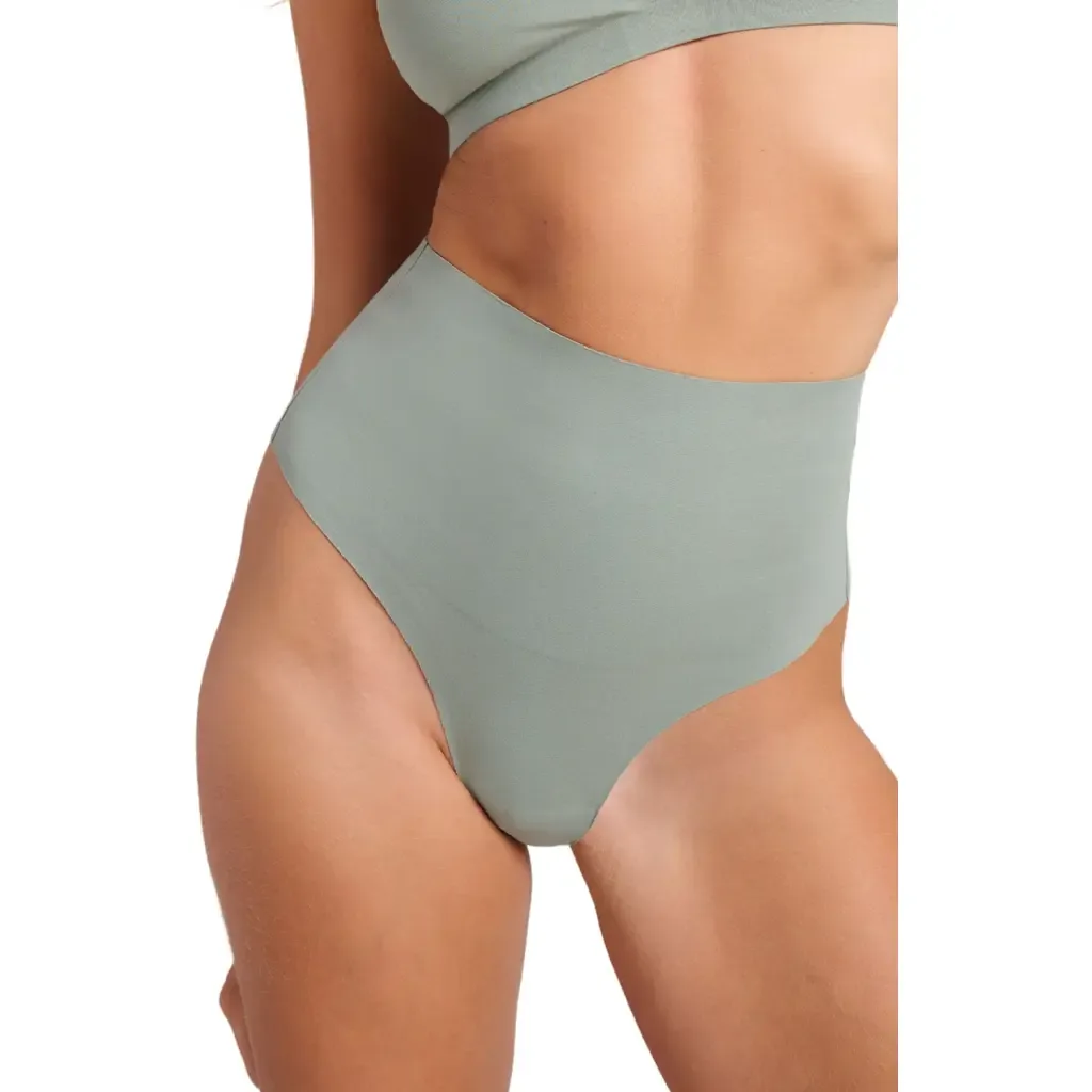 Organic Cotton No-Show Shaping Thong by Siella
