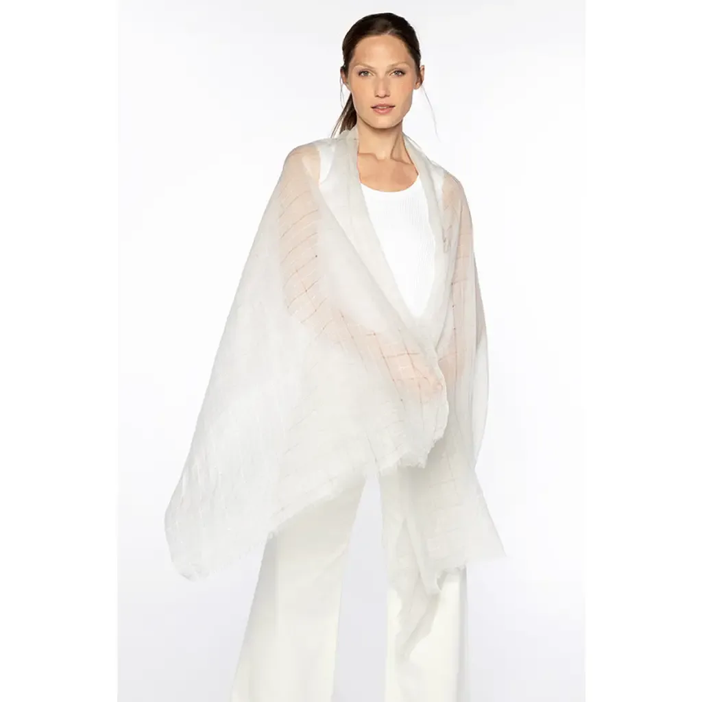 Openwork Sequin Shawl by Kinross Cashmere