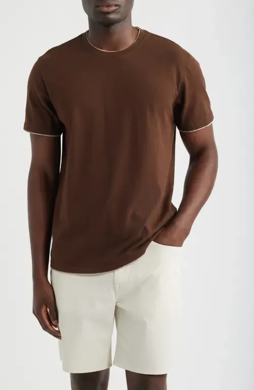 Como Double Layer Crewneck T-Shirt by AG