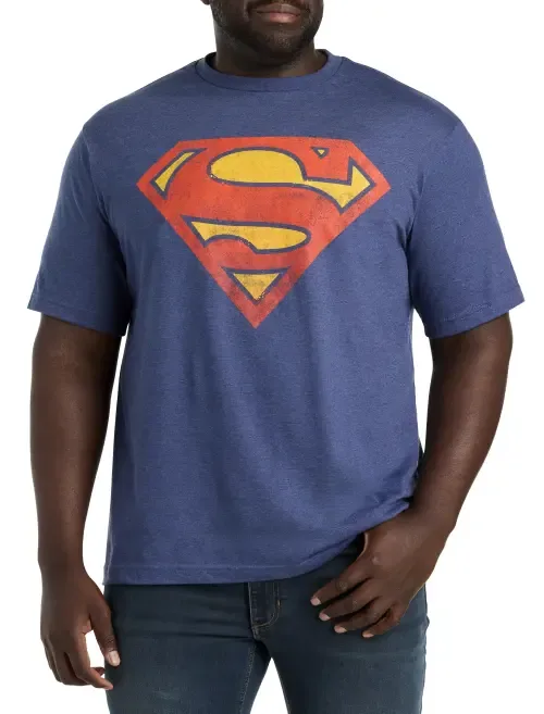 Classic Superman Logo Graphic Tee by True Nation by DXL