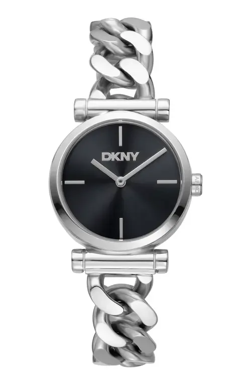 Curb Chain Link Bracelet Watch, 28mm by DKNY