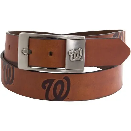 Washington Nationals Brandish Leather Belt by EAGLES WINGS