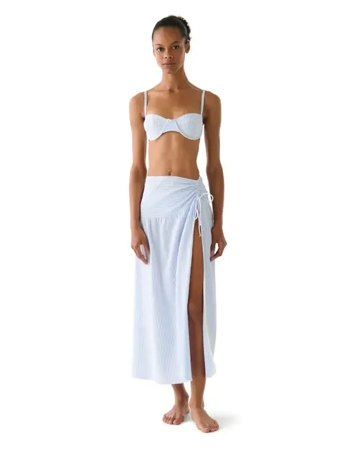 Tidal Stripe Cover Up Skirt Swim by Kate Spade New York