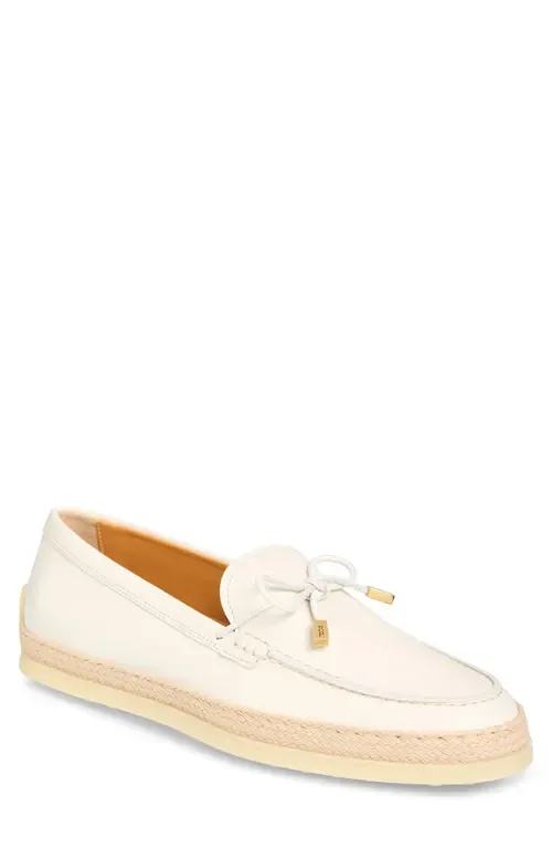 Raffia Trim Boat Shoe by Tod's