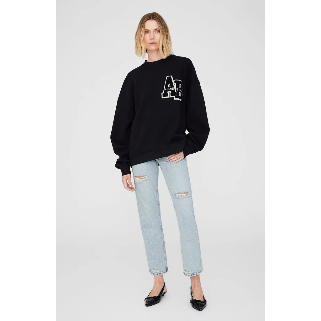 Miles Oversized Sweatshirt Letterman by ANINE BING