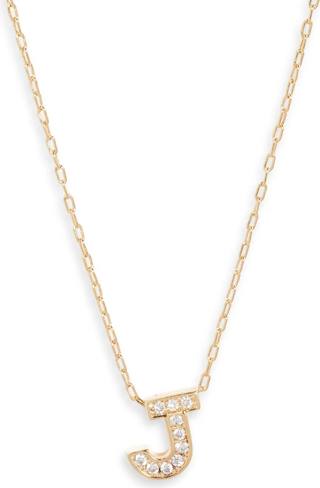 Pavé Cubic Zirconia Initial Necklace by Nordstrom