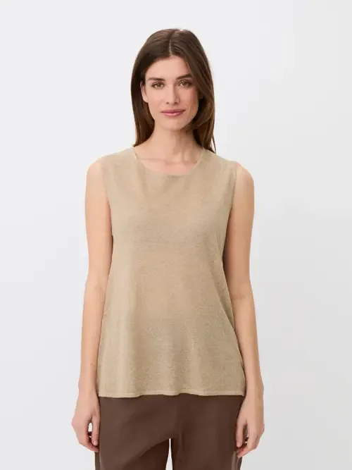 Mafarilynn Round Neck Knit Top