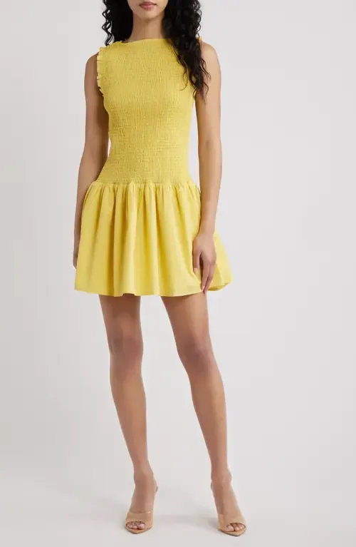 Esme Smocked Sleeveless Minidress