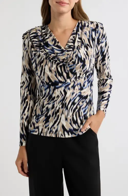 Cowl Neck Long Sleeve Top by Anne Klein