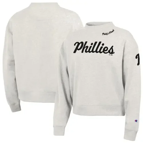 Champion Stone Philadelphia Phillies Triumph Tri-Blend Sweatshirt by Champion