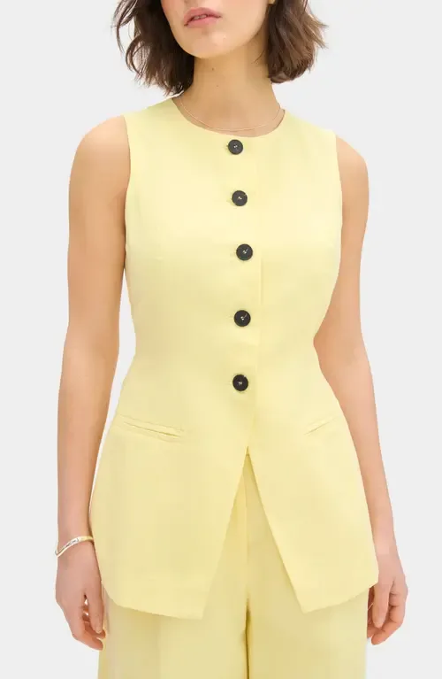 Leo Collarless Vest by ALIGNE