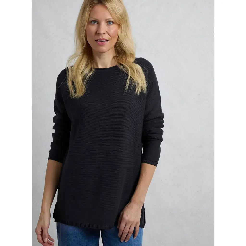Dalla Knitted Crew Neck Jumper by Weird Fish