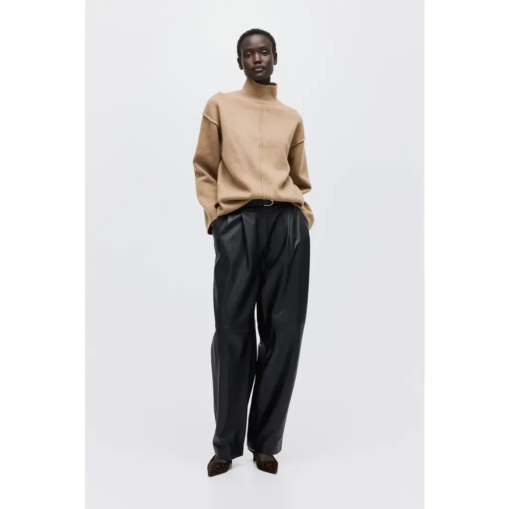 Seam-Detail Turtleneck Jumper by H&M