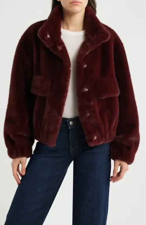 Faux Fur Bomber Jacket by Sam Edelman