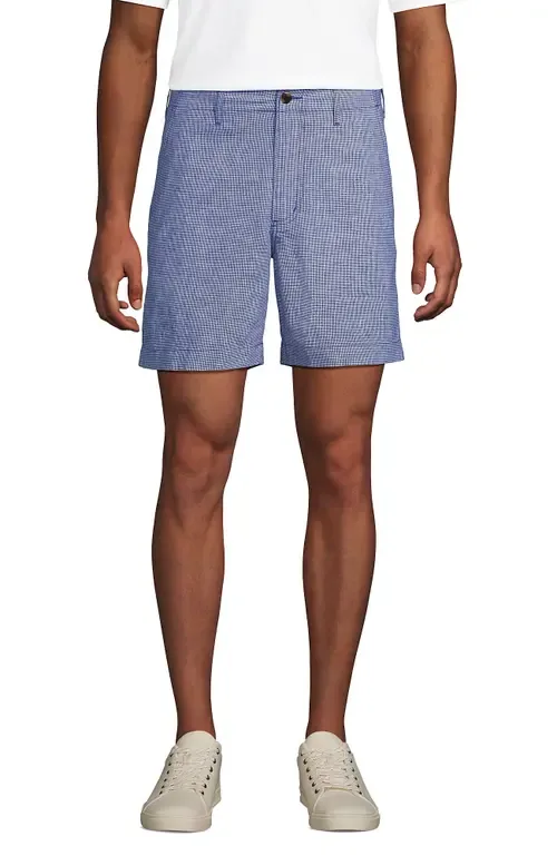 7" Classic Fit Linen Blend Short by Lands' End