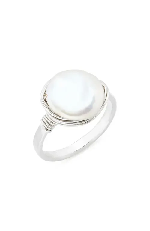 Semiprecious Stone Wire-Wrapped Ring by Nashelle