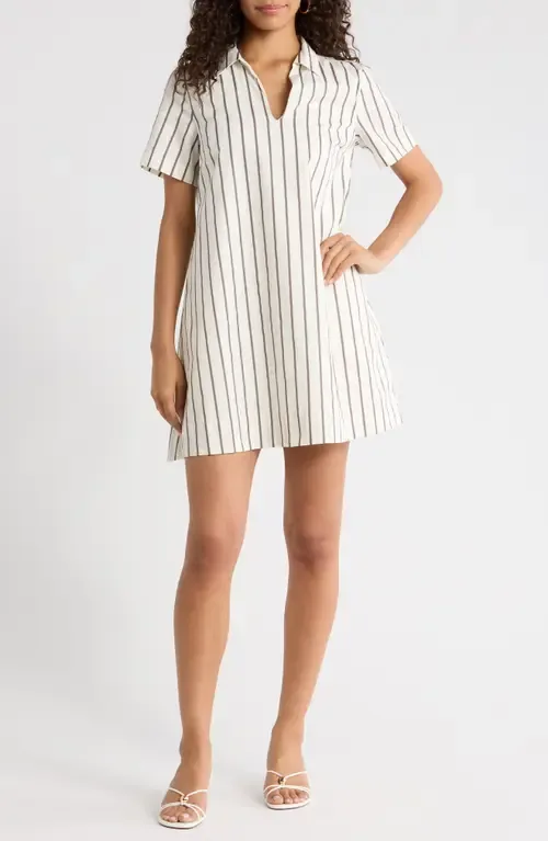 Kamara Stripe Cotton Shirtdress