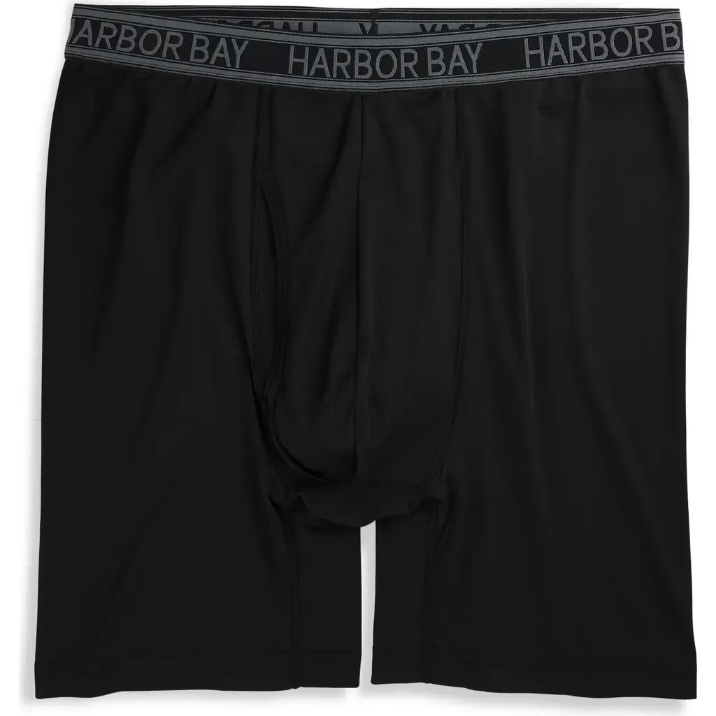 Performance Solid Boxer Brief by Harbor Bay by DXL