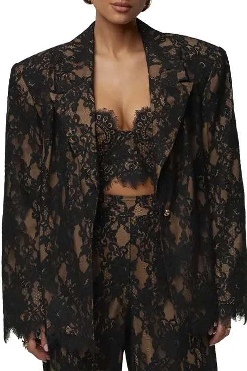 Lace and Desire Blazer by JLUXLABEL