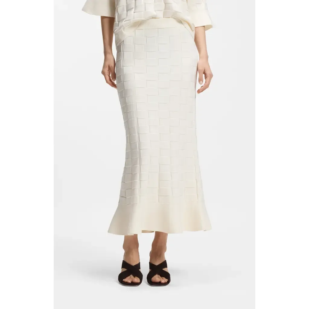 Foppy Textured Skirt by BOSS