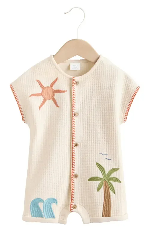Cotton Jersey Waffle Knit Romper by NEXT