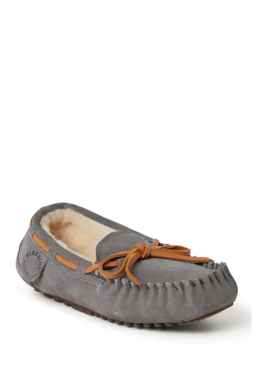 Fireside Parke Genuine Shearling Moccasin Slipper by FIRESIDE BY DEARFOAMS