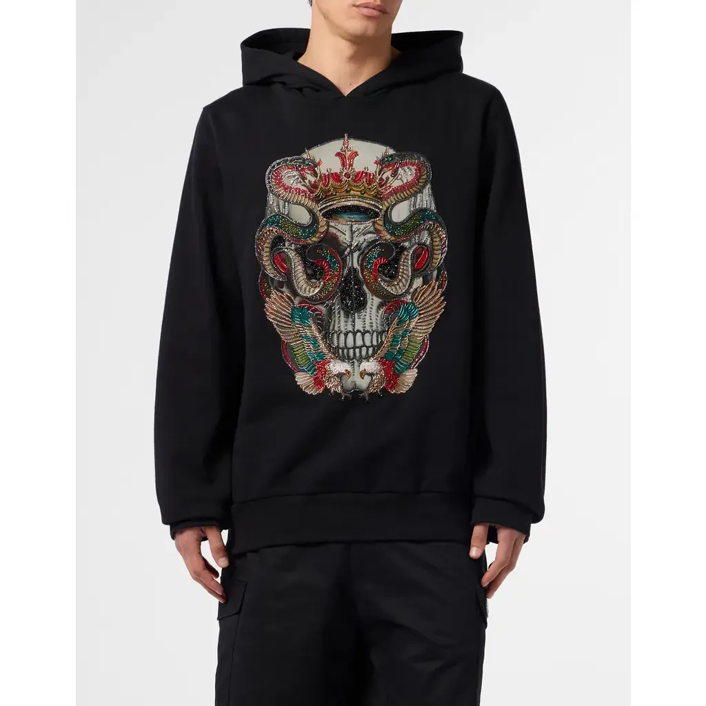 Hoodie Sweatshirt King of Snakes Stones by PHILIPP PLEIN