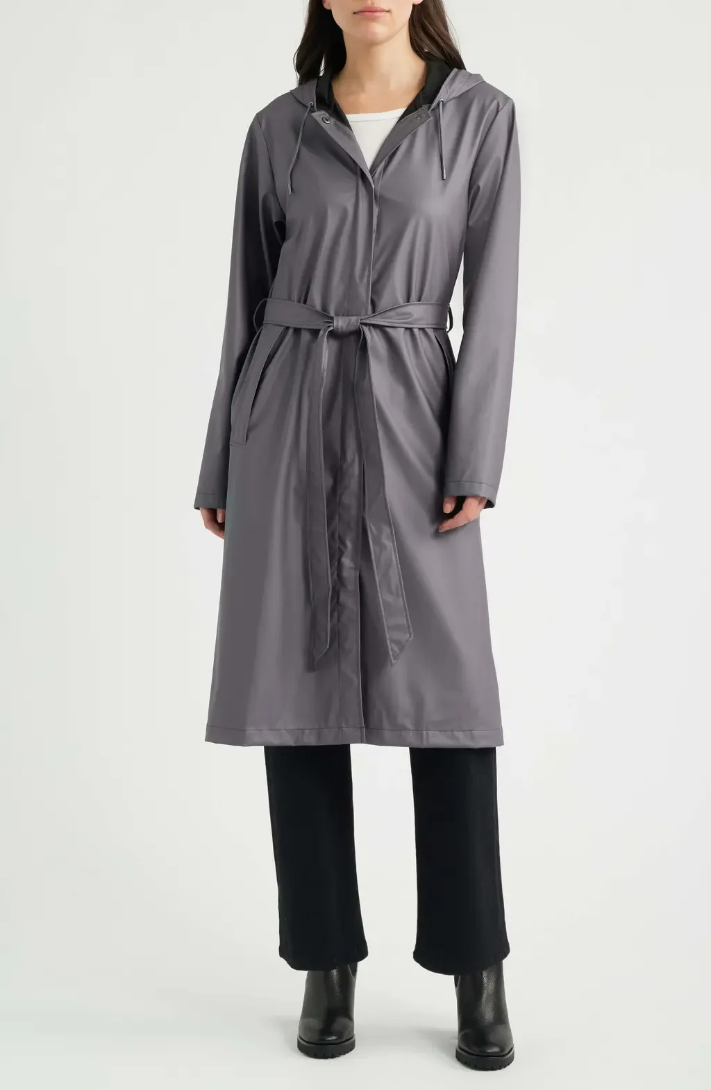 Waterproof A-Line Long Raincoat