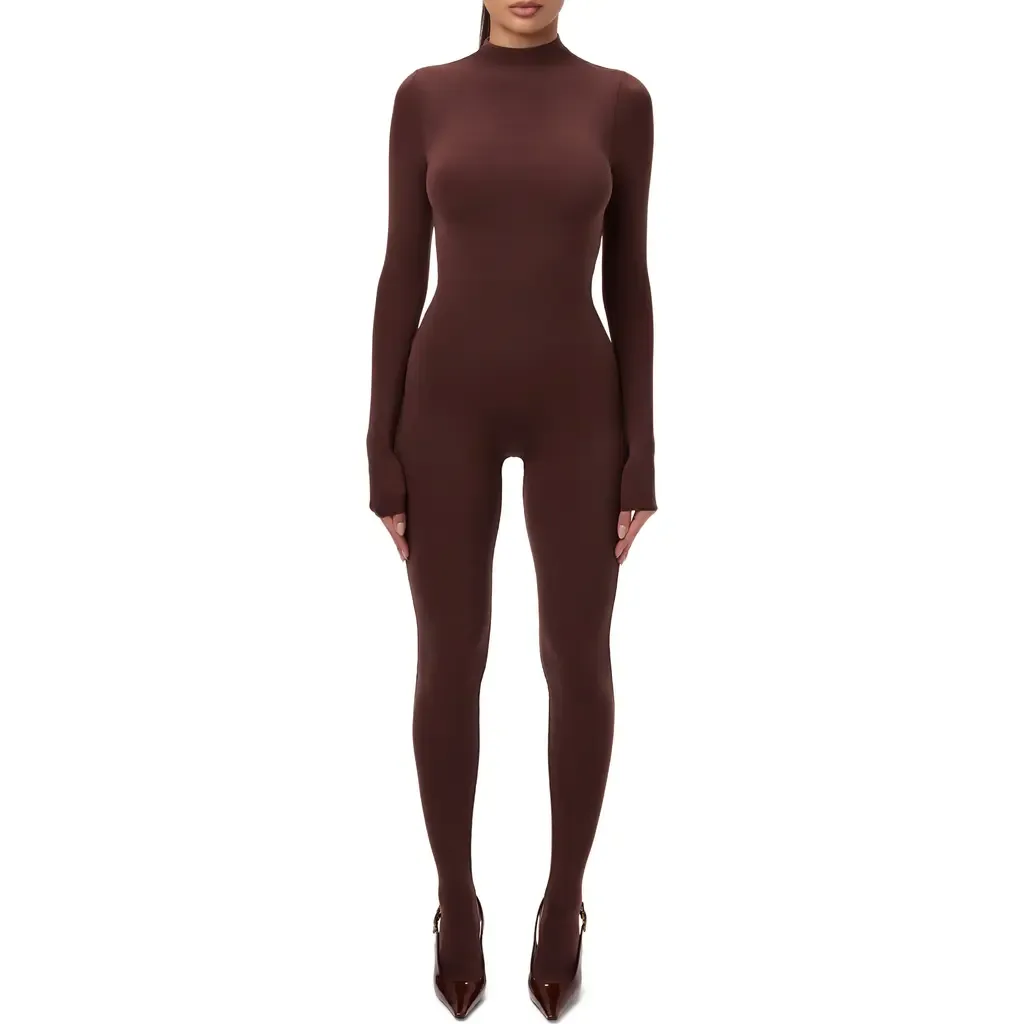 Long Sleeve Closed Toe Jumpsuit by Naked Wardrobe