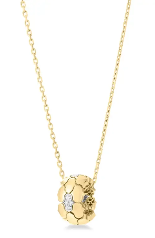 Cobra Diamond Rondelle Necklace by Roberto Coin