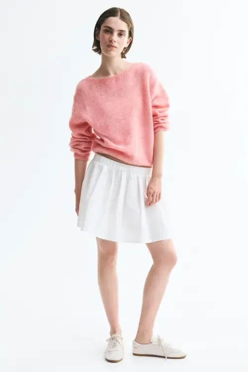Boat-Neck Fine-Knit Sweater by H&M