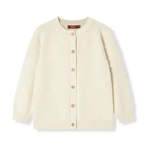 Knit Popcorn Cardigan by Milkbarn