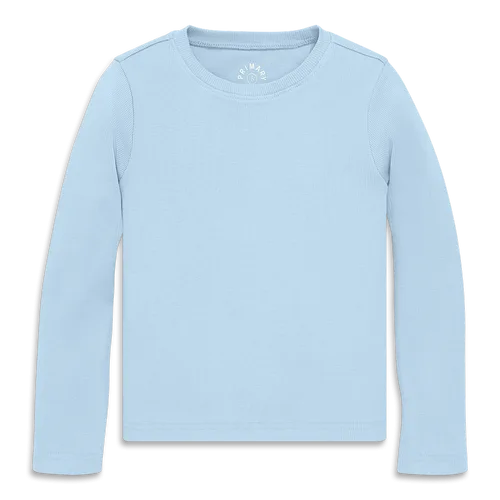 Long Sleeve Rib Tee by Primary