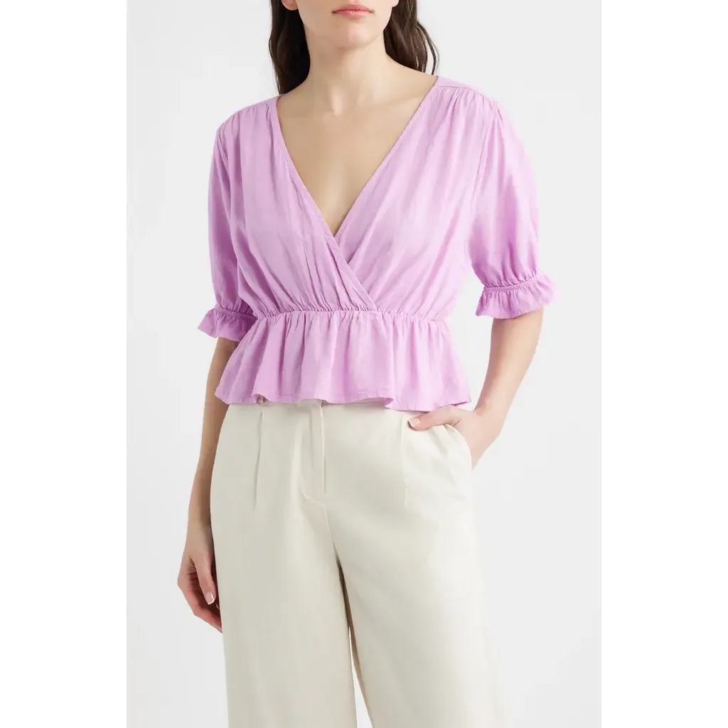 Felice Peplum Top by DELUC